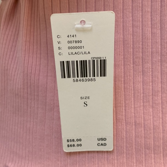 ANTHROPOLOGIE NWT wrap, lettuce hem and cuff, ribbed fabric - Picture 9 of 12